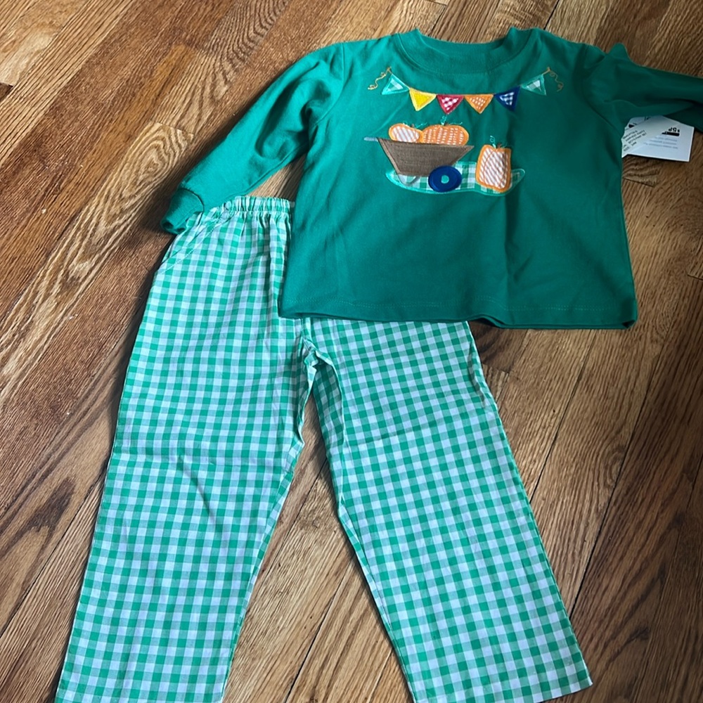 Bailey Boys Pumpkin Outfit